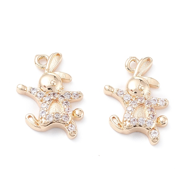 PandaHall Rack Plating Brass Micro Pave Cubic Zirconia Pendants, Long-Lasting Plated, Rabbit, Light Gold, 15.5x10.5x3mm, Hole: 1.2mm..., Clear
PandaHall Rack Plating Brass Micro Pave Cubic Zirconia Pendants, Long-Lasting Plated, Rabbit, Light Gold, 15.5x10.5x3mm, Hole: 1.2mm..., Clear
