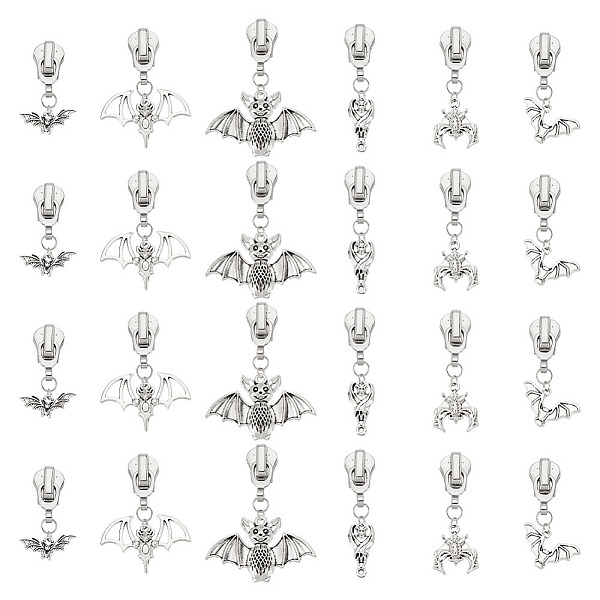 PandaHall OLYCRAFT 24pcs 6 Styles Zipper Pulls Replacement Zipper Sliders Halloween Bat Theme Zippers Alloy Zipper Repair Accessories for...
PandaHall OLYCRAFT 24pcs 6 Styles Zipper Pulls Replacement Zipper Sliders Halloween Bat Theme Zippers Alloy Zipper Repair Accessories for...