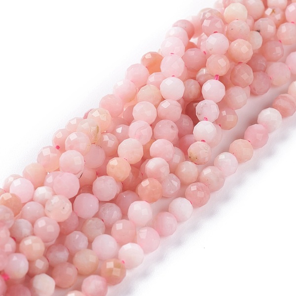 PandaHall Natural Pink Opal Beads Strands, Round, Faceted, 4mm, Hole: 0.8mm, about 89pcs/strand, 15.55nches(39.5cm) Pink Opal Round
PandaHall Natural Pink Opal Beads Strands, Round, Faceted, 4mm, Hole: 0.8mm, about 89pcs/strand, 15.55nches(39.5cm) Pink Opal Round