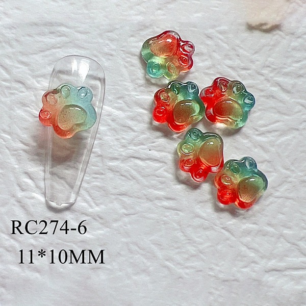 PandaHall Transparent Resin Cabochons, Cat Paw Print Shape, Red, 11x10x4.2mm Resin Others Red
PandaHall Transparent Resin Cabochons, Cat Paw Print Shape, Red, 11x10x4.2mm Resin Others Red