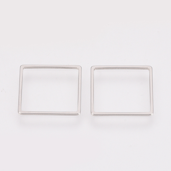 PandaHall 304 Stainless Steel Linking Ring, Square, Stainless Steel Color, 16x16x0.8mm 304 Stainless Steel Square
PandaHall 304 Stainless Steel Linking Ring, Square, Stainless Steel Color, 16x16x0.8mm 304 Stainless Steel Square