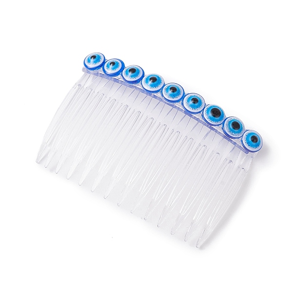 PandaHall Resin Evil Eye Bead & Plastic Hair Combs, for Women Girls, Blue, 70x47x11mm Plastic Blue
PandaHall Resin Evil Eye Bead & Plastic Hair Combs, for Women Girls, Blue, 70x47x11mm Plastic Blue
