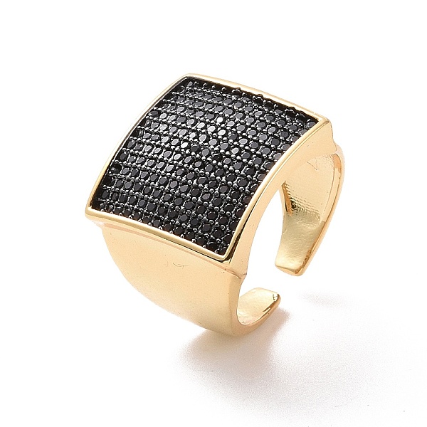 PandaHall Cubic Zirconia Rectangle Open Cuff Ring, Real 18K Gold Plated Brass Wide Ring for Women, Cadmium Free & Nickel Free & Lead Free..., Black
PandaHall Cubic Zirconia Rectangle Open Cuff Ring, Real 18K Gold Plated Brass Wide Ring for Women, Cadmium Free & Nickel Free & Lead Free..., Black