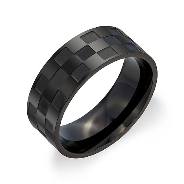 PandaHall Stainless Steel Finger Rings, Rectangle Pattern, Black, US Size 10(19.8mm) Stainless Steel Rectangle
PandaHall Stainless Steel Finger Rings, Rectangle Pattern, Black, US Size 10(19.8mm) Stainless Steel Rectangle