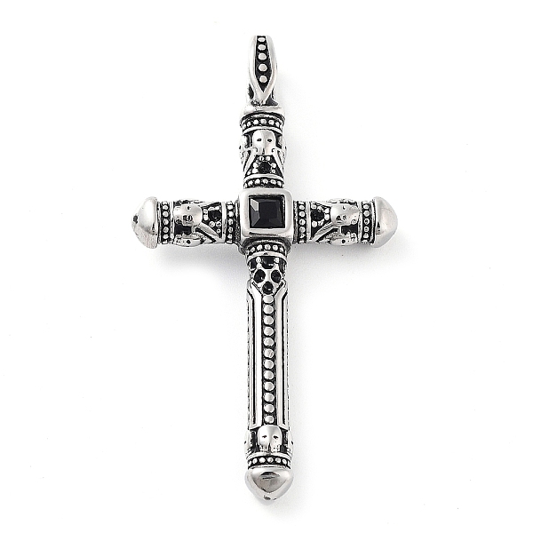 PandaHall Tibetan Style 304 Stainless Steel Pendants, Cross, Antique Silver, 54x29x6.2mm, Hole: 5~6.5mm 304 Stainless Steel Cross
PandaHall Tibetan Style 304 Stainless Steel Pendants, Cross, Antique Silver, 54x29x6.2mm, Hole: 5~6.5mm 304 Stainless Steel Cross