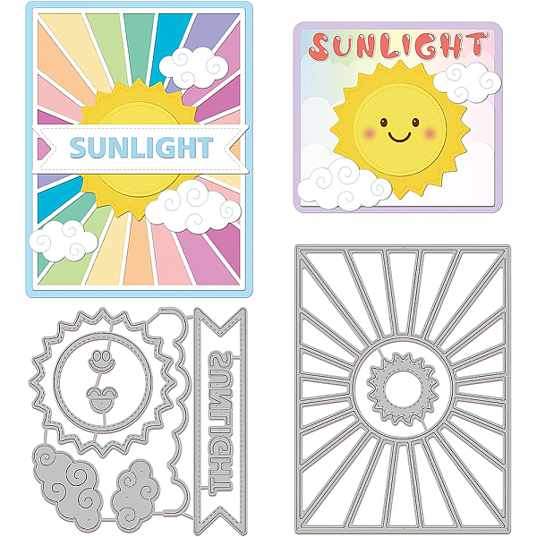 PandaHall BENECREAT 2pcs Smile Sun Cutting Dies Stencils, Frame Sunlight Cloud Carbon Steel Stencil Templates for Scrapbooking, Card Making...
PandaHall BENECREAT 2pcs Smile Sun Cutting Dies Stencils, Frame Sunlight Cloud Carbon Steel Stencil Templates for Scrapbooking, Card Making...