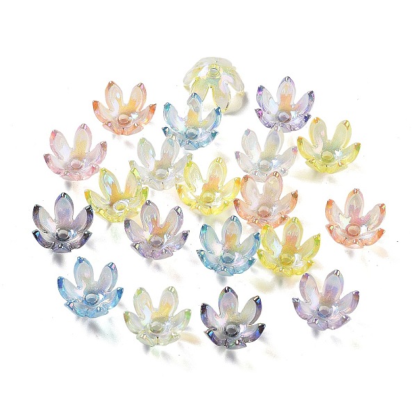 PandaHall UV Plating Transparent Acrylic Bead Caps, Iridescent, Flower, Mixed Color, 18x10mm, Hole: 3mm Acrylic Multicolor
PandaHall UV Plating Transparent Acrylic Bead Caps, Iridescent, Flower, Mixed Color, 18x10mm, Hole: 3mm Acrylic Multicolor