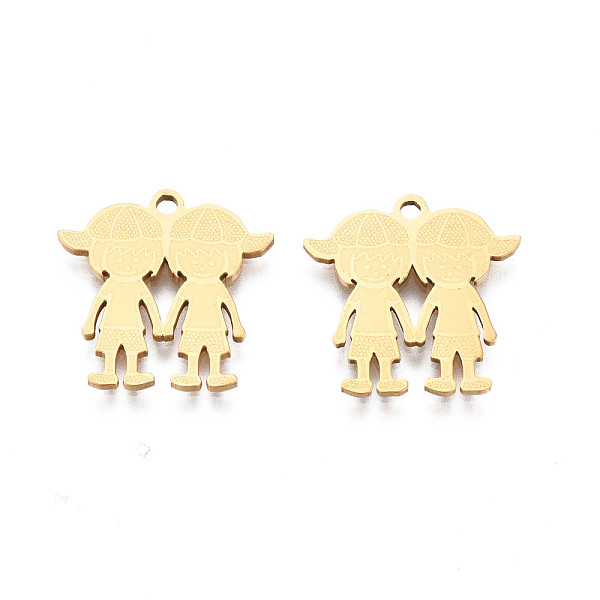 PandaHall 201 Stainless Steel Pendants, Girl, Real 18K Gold Plated, 16.5x16.5x1mm, Hole: 1.5mm 201 Stainless Steel Human
PandaHall 201 Stainless Steel Pendants, Girl, Real 18K Gold Plated, 16.5x16.5x1mm, Hole: 1.5mm 201 Stainless Steel Human