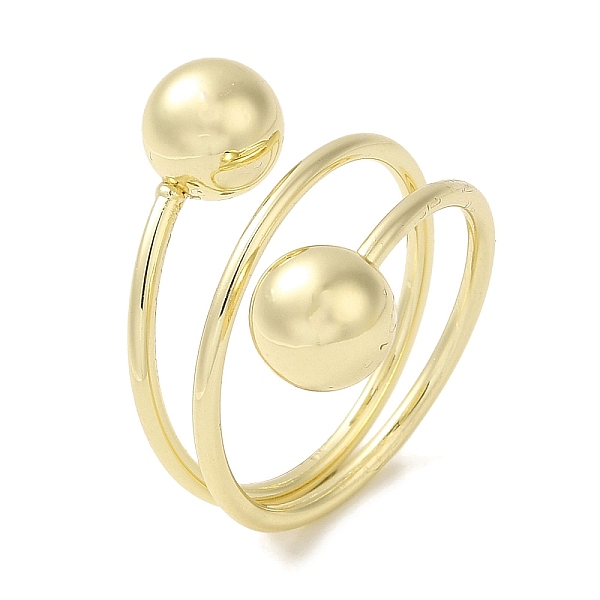 PandaHall Brass Wrap Rings, Big Ball Ring for Women, Real 18K Gold Plated, 4~20.5mm, Inner Diameter: 19.8mm Brass Round
PandaHall Brass Wrap Rings, Big Ball Ring for Women, Real 18K Gold Plated, 4~20.5mm, Inner Diameter: 19.8mm Brass Round