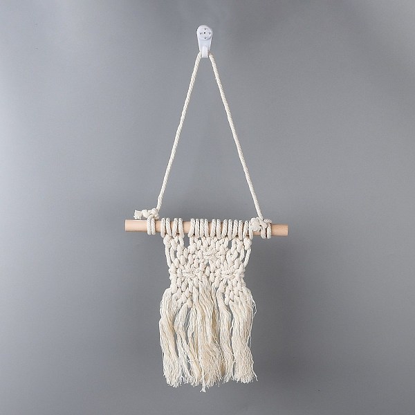 PandaHall Cotton Cord Macrame Woven Wall Hanging, with Plastic Non-Trace Wall Hooks, for Nursery and Home Decoration, Floral White...
PandaHall Cotton Cord Macrame Woven Wall Hanging, with Plastic Non-Trace Wall Hooks, for Nursery and Home Decoration, Floral White...