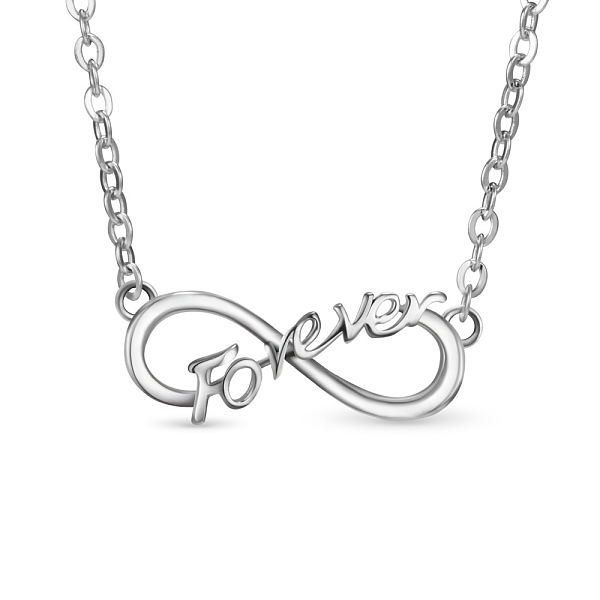 PandaHall SHEGRACE Endless Love 925 Sterling Silver Pendant Necklace, Infinity Pendant with Word Forever, Silver, 15.7 inch(40cm) Sterling...
PandaHall SHEGRACE Endless Love 925 Sterling Silver Pendant Necklace, Infinity Pendant with Word Forever, Silver, 15.7 inch(40cm) Sterling...