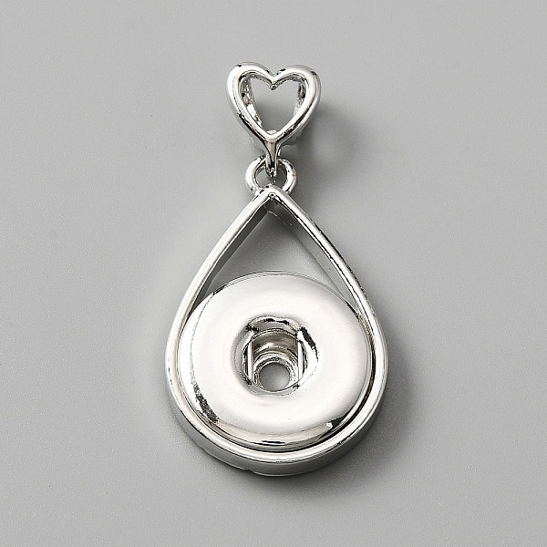 PandaHall Alloy Hang Snap Base Pendants, for Interchangeable Snap Charms Jewelry Making, Teardrop, Platinum, 34x22x5mm, Hole: 5x3.5mm, Inner...
PandaHall Alloy Hang Snap Base Pendants, for Interchangeable Snap Charms Jewelry Making, Teardrop, Platinum, 34x22x5mm, Hole: 5x3.5mm, Inner...
