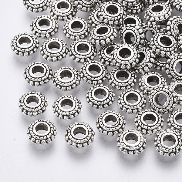 PandaHall Tibetan Style Alloy Spacer Beads, Metal Findings Accessories for DIY Crafting, Rondelle, Cadmium Free & Nickel Free & Lead Free...
PandaHall Tibetan Style Alloy Spacer Beads, Metal Findings Accessories for DIY Crafting, Rondelle, Cadmium Free & Nickel Free & Lead Free...