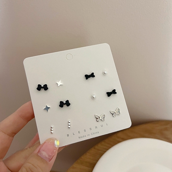 PandaHall Exquisite 925 Sterling Silver Stud Earrings Sets for Girls Women, Mixed Shape, Platinum, Package Size: 75x75mm Sterling Silver...
PandaHall Exquisite 925 Sterling Silver Stud Earrings Sets for Girls Women, Mixed Shape, Platinum, Package Size: 75x75mm Sterling Silver...