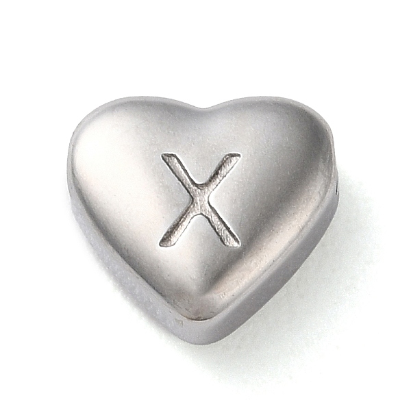 PandaHall 201 Stainless Steel Beads, Stainless Steel Color, Heart, Letter X, 7x8x3.5mm, Hole: 1.5mm 201 Stainless Steel Letter X
PandaHall 201 Stainless Steel Beads, Stainless Steel Color, Heart, Letter X, 7x8x3.5mm, Hole: 1.5mm 201 Stainless Steel Letter X
