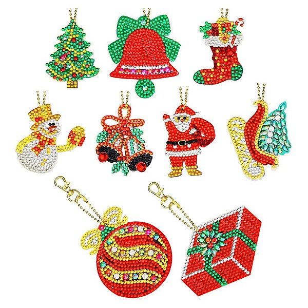 PandaHall Christmas Theme DIY Diamond Painting Keychain Kit, Including Acrylic Board, Keychain Clasp, Bead Chain, Resin Rhinestones Bag...
PandaHall Christmas Theme DIY Diamond Painting Keychain Kit, Including Acrylic Board, Keychain Clasp, Bead Chain, Resin Rhinestones Bag...
