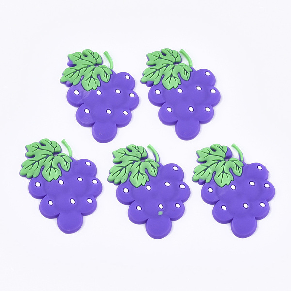 PandaHall Autumn Theme PVC Plastic Cabochons, Grape, Blue Violet, 41x32x2.5mm Plastic Fruit Purple
PandaHall Autumn Theme PVC Plastic Cabochons, Grape, Blue Violet, 41x32x2.5mm Plastic Fruit Purple