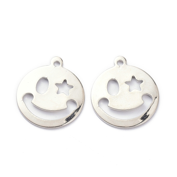 PandaHall Brass Pendants, Long-Lasting Plated, Flat Round & Smiling Face & Star, Real Platinum Plated, 19.5x17x1mm, Hole: 1.5mm Brass Flat...
PandaHall Brass Pendants, Long-Lasting Plated, Flat Round & Smiling Face & Star, Real Platinum Plated, 19.5x17x1mm, Hole: 1.5mm Brass Flat...