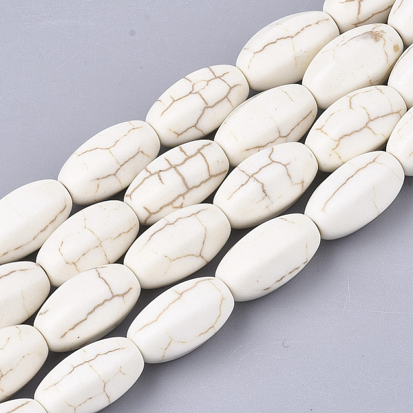 PandaHall Synthetic Turquoise Beads Strands, Oval, Linen, 14~14.5x9x8mm, Hole: 1mm, about 28pcs/strand, 15.7 inch Synthetic Turquoise Oval..., Brown
PandaHall Synthetic Turquoise Beads Strands, Oval, Linen, 14~14.5x9x8mm, Hole: 1mm, about 28pcs/strand, 15.7 inch Synthetic Turquoise Oval..., Brown