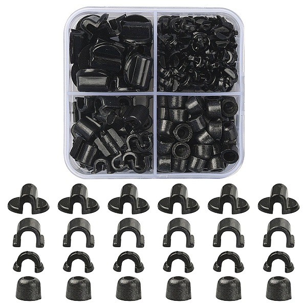 PandaHall 24G 4 Style AS Plastic Base Buckle Hair Findings, for Hair Tie Accessories Making, Black, 5.5~14x5.5~13.5x4~6mm, 6g/style Plastic...
PandaHall 24G 4 Style AS Plastic Base Buckle Hair Findings, for Hair Tie Accessories Making, Black, 5.5~14x5.5~13.5x4~6mm, 6g/style Plastic...