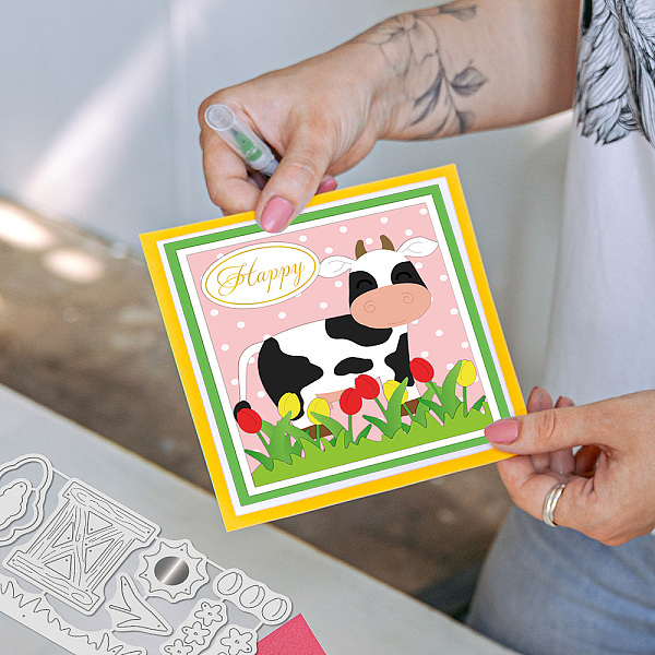 PandaHall GLOBLELAND 2Pcs Farm Cows Cutting Dies Metal Grass Fence Flowers Embossing Stencils Die Cuts for Paper Card Making Decoration DIY...
PandaHall GLOBLELAND 2Pcs Farm Cows Cutting Dies Metal Grass Fence Flowers Embossing Stencils Die Cuts for Paper Card Making Decoration DIY...
