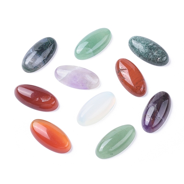 PandaHall Natural & Synthetic Gemstone Cabochons, Oval, 30x15x6~7mm Mixed Stone Oval
PandaHall Natural & Synthetic Gemstone Cabochons, Oval, 30x15x6~7mm Mixed Stone Oval