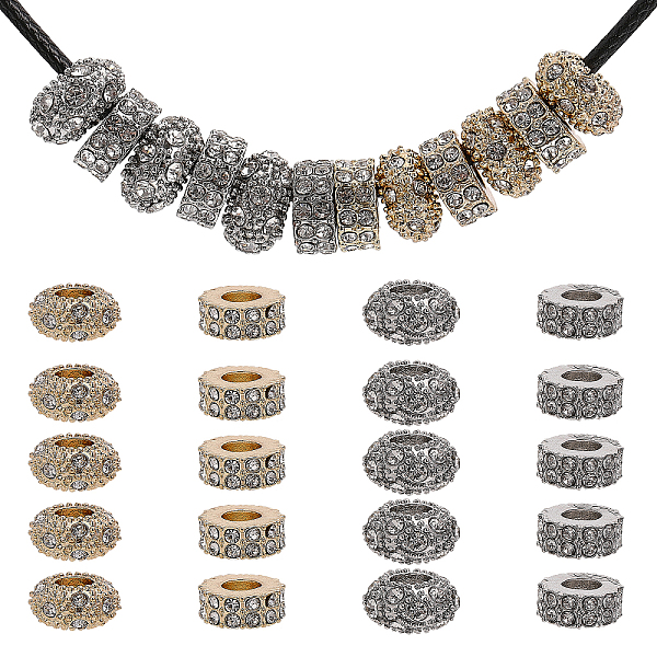 PandaHall CHGCRAFT 20Pcs 4 Styles Rack Plating Alloy Rhinestone European Beads, Large Hole Beads, Flat Round, Mixed Color, 11~12x4.5~6.5mm...
PandaHall CHGCRAFT 20Pcs 4 Styles Rack Plating Alloy Rhinestone European Beads, Large Hole Beads, Flat Round, Mixed Color, 11~12x4.5~6.5mm...
