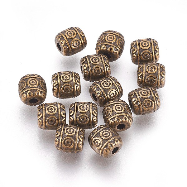 PandaHall Tibetan Style Alloy Beads, Antique Bronze Color, Barrel, Lead Free & Cadmium Free, 6mm in diameter, 6mm long, hole: 1.6mm Alloy...
PandaHall Tibetan Style Alloy Beads, Antique Bronze Color, Barrel, Lead Free & Cadmium Free, 6mm in diameter, 6mm long, hole: 1.6mm Alloy...