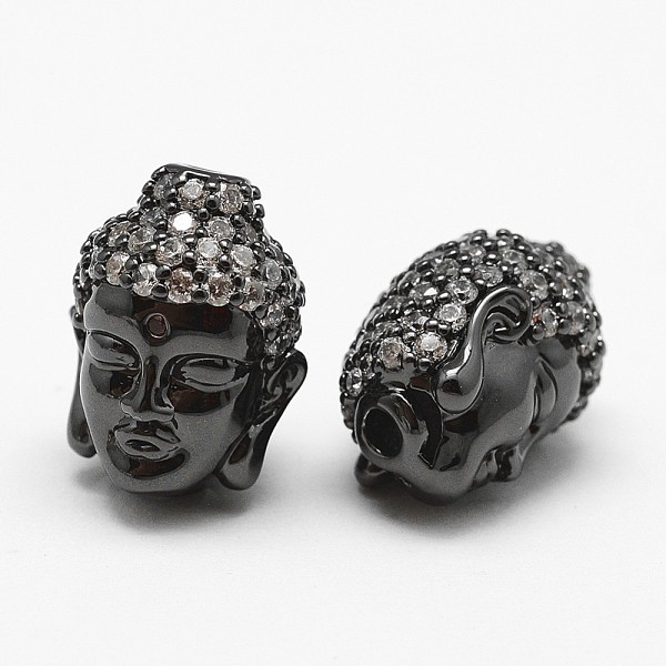PandaHall Brass Micro Pave Grade AAA Cubic Zirconia Beads, Buddha Head, Cadmium Free & Nickel Free & Lead Free, Gunmetal, 13.5x11.5x10mm...
PandaHall Brass Micro Pave Grade AAA Cubic Zirconia Beads, Buddha Head, Cadmium Free & Nickel Free & Lead Free, Gunmetal, 13.5x11.5x10mm...