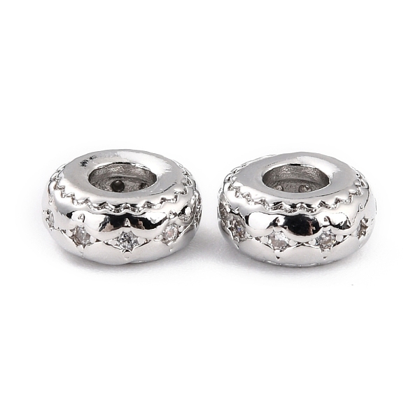 PandaHall Brass Micro Pave Clear Cubic Zirconia Beads, Long-Lasting Plated, Cadmium Free & Lead Free, Rondelle with Star, Real Platinum...
PandaHall Brass Micro Pave Clear Cubic Zirconia Beads, Long-Lasting Plated, Cadmium Free & Lead Free, Rondelle with Star, Real Platinum...