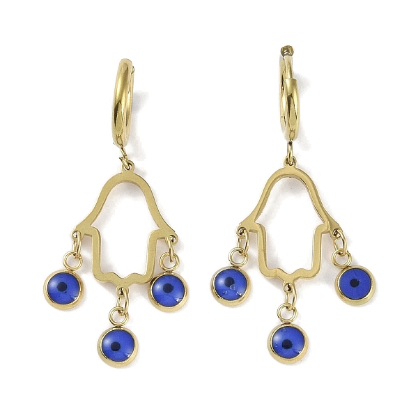 PandaHall Hamsa Hand 304 Stainless Steel Enamel Hoop Earrings, Dangle Earrings for Women, Real 18K Gold Plated, 47x15.5mm 304 Stainless...
PandaHall Hamsa Hand 304 Stainless Steel Enamel Hoop Earrings, Dangle Earrings for Women, Real 18K Gold Plated, 47x15.5mm 304 Stainless...