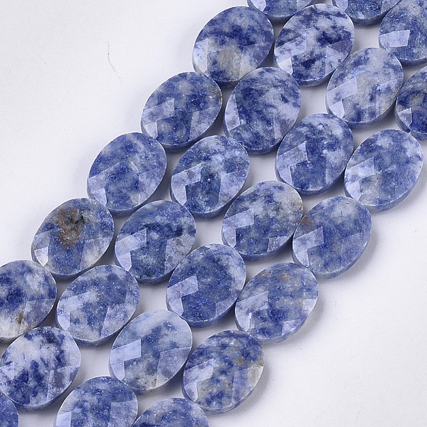 PandaHall Natural Blue Spot Jasper Beads Strands, Faceted, Oval, 18x13~13.5x5.5~6mm, Hole: 1.2mm, about 11pcs/strand, 7.8 inch Blue Spot...
PandaHall Natural Blue Spot Jasper Beads Strands, Faceted, Oval, 18x13~13.5x5.5~6mm, Hole: 1.2mm, about 11pcs/strand, 7.8 inch Blue Spot...