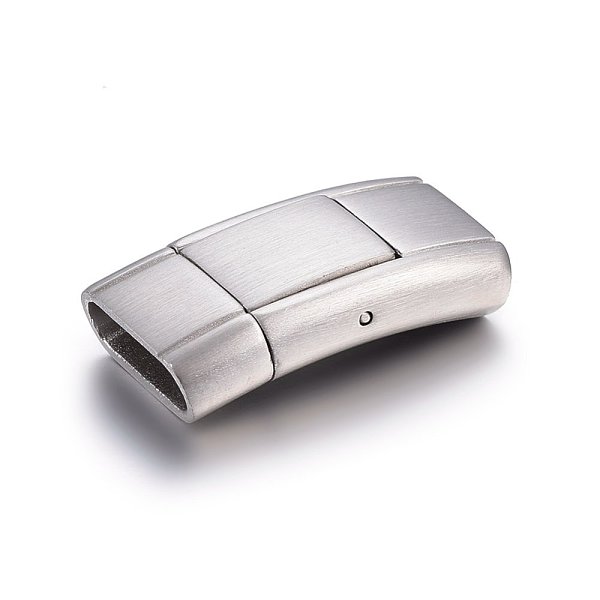 PandaHall 304 Stainless Steel Magnetic Clasps, Curved Rectangle, Stainless Steel Color, 24x13x5mm, Hole: 3.5x11mm 304 Stainless Steel...
PandaHall 304 Stainless Steel Magnetic Clasps, Curved Rectangle, Stainless Steel Color, 24x13x5mm, Hole: 3.5x11mm 304 Stainless Steel...