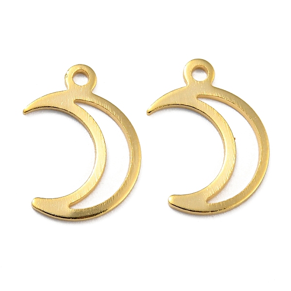 PandaHall Rack Plating Eco-friendly Brass Pendants, Cadmium Free & Lead Free, Moon Charm, Real 24K Gold Plated, 16x11x1mm, Hole: 1.2mm Brass...
PandaHall Rack Plating Eco-friendly Brass Pendants, Cadmium Free & Lead Free, Moon Charm, Real 24K Gold Plated, 16x11x1mm, Hole: 1.2mm Brass...