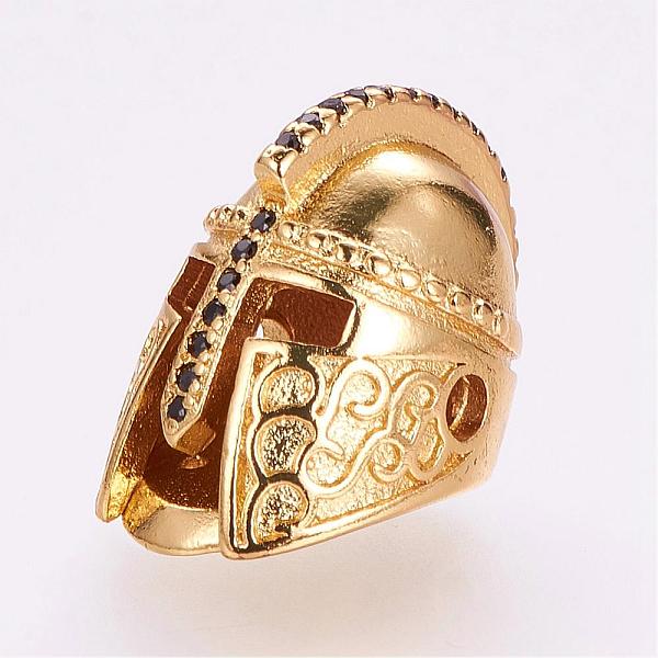 PandaHall Brass Micro Pave Cubic Zirconia Gladiator Helmet Beads, Golden, 18x12x13mm, Hole: 2mm Brass+Cubic Zirconia Others
PandaHall Brass Micro Pave Cubic Zirconia Gladiator Helmet Beads, Golden, 18x12x13mm, Hole: 2mm Brass+Cubic Zirconia Others