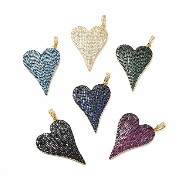 PandaHall Rack Plating Brass Micro Pave Cubic Zirconia Pendants, Real 18K Gold Plated, Long-Lasting Plated, Lead Free & Cadmium Free, Heart..., Multicolor
PandaHall Rack Plating Brass Micro Pave Cubic Zirconia Pendants, Real 18K Gold Plated, Long-Lasting Plated, Lead Free & Cadmium Free, Heart..., Multicolor