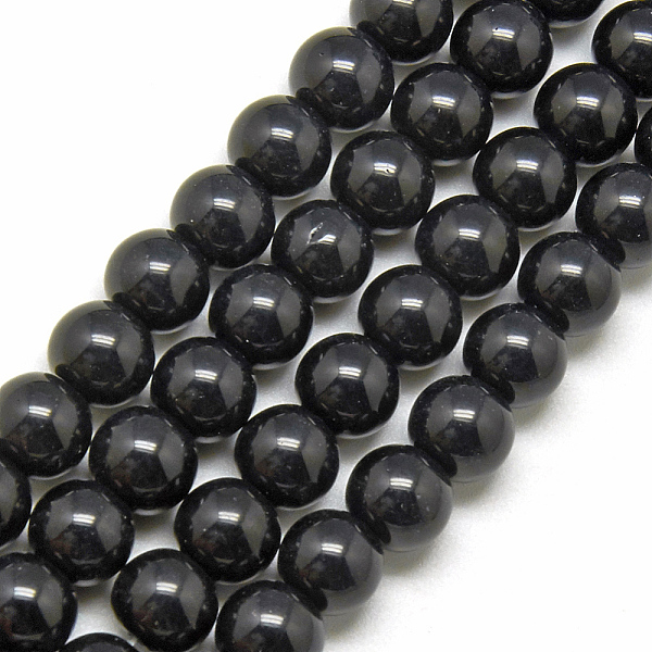 PandaHall Glass Beads Strands, Round, Black, about 12mm in diameter, hole: 1mm, 29pcs/strand, 14 inch Glass Round Black
PandaHall Glass Beads Strands, Round, Black, about 12mm in diameter, hole: 1mm, 29pcs/strand, 14 inch Glass Round Black