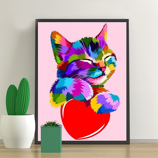 PandaHall Cat Shape DIY Diamond Painting Kits, with Resin Rhinestones, Diamond Sticky Pen, Tray Plate and Glue Clay, Red, 400x300mm Resin...
PandaHall Cat Shape DIY Diamond Painting Kits, with Resin Rhinestones, Diamond Sticky Pen, Tray Plate and Glue Clay, Red, 400x300mm Resin...
