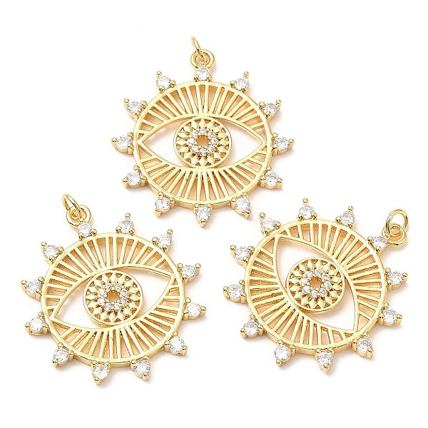 PandaHall Rack Plating Brass Micro Pave Cubic Zirconia Pendants, with Jump Ring, Long-Lasting Plated, Lead Free & Cadmium Free, Evil Eye..., Clear
PandaHall Rack Plating Brass Micro Pave Cubic Zirconia Pendants, with Jump Ring, Long-Lasting Plated, Lead Free & Cadmium Free, Evil Eye..., Clear