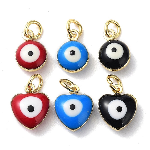 PandaHall 30Pcs 6 Style Brass Enamel Beads, Real 18K Gold Plated, Long-Lasting Plated, with Jump Ring, Triangle & Flat Round with Evil Eye..., Multicolor
PandaHall 30Pcs 6 Style Brass Enamel Beads, Real 18K Gold Plated, Long-Lasting Plated, with Jump Ring, Triangle & Flat Round with Evil Eye..., Multicolor