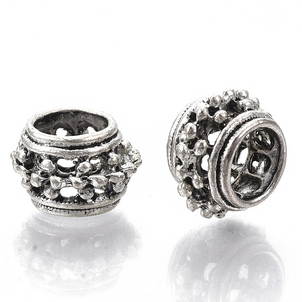PandaHall Tibetan Style Alloy Beads, Large Hole Beads, Cadmium Free & Lead Free, Rondelle, Antique Silver, 13x9mm, Hole: 7mm, about...
PandaHall Tibetan Style Alloy Beads, Large Hole Beads, Cadmium Free & Lead Free, Rondelle, Antique Silver, 13x9mm, Hole: 7mm, about...