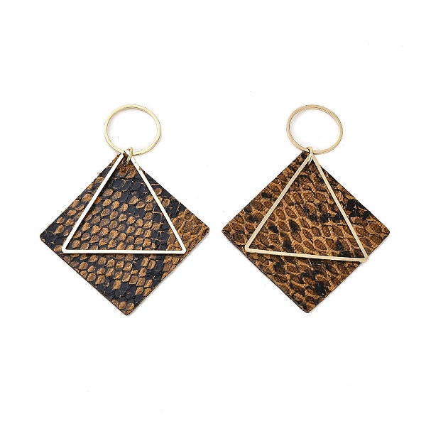PandaHall Brass with PU Leather Pendants, Rhombus, Peru, 63mm, Hole: 13.5mm Brass Rhombus Brown
PandaHall Brass with PU Leather Pendants, Rhombus, Peru, 63mm, Hole: 13.5mm Brass Rhombus Brown