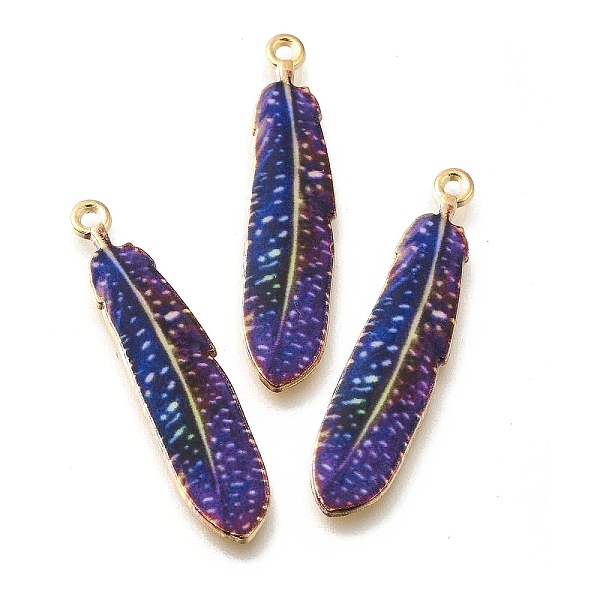 PandaHall Alloy Enamel Pendants, Golden, Feather Charm, Purple, 38x8.5x1.5mm, Hole: 1.6mm Alloy+Enamel Feather Purple
PandaHall Alloy Enamel Pendants, Golden, Feather Charm, Purple, 38x8.5x1.5mm, Hole: 1.6mm Alloy+Enamel Feather Purple