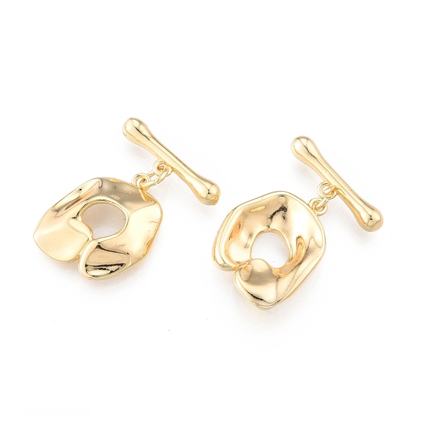 PandaHall Brass Toggle Clasps, Cadmium Free & Nickel Free & Lead Free, Irregular Ring, Real 18K Gold Plated, Ring: 19x16.5x4mm, Hole: 1.4mm...
PandaHall Brass Toggle Clasps, Cadmium Free & Nickel Free & Lead Free, Irregular Ring, Real 18K Gold Plated, Ring: 19x16.5x4mm, Hole: 1.4mm...