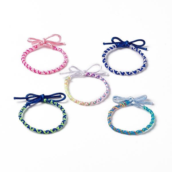 PandaHall Polyester Braided Cord Bracelet, Adjustable Bracelet for Women, Mixed Color, 11-3/4x1/8 inch(30x0.4cm) Polyester Multicolor
PandaHall Polyester Braided Cord Bracelet, Adjustable Bracelet for Women, Mixed Color, 11-3/4x1/8 inch(30x0.4cm) Polyester Multicolor