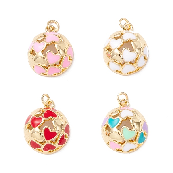 PandaHall Brass Enamel Pendants, with Jump Ring, Long-lasting Real 18k Gold Plated, Half Round with Heart, Mixed Color, 16.5x14x7mm, Hole..., Multicolor
PandaHall Brass Enamel Pendants, with Jump Ring, Long-lasting Real 18k Gold Plated, Half Round with Heart, Mixed Color, 16.5x14x7mm, Hole..., Multicolor