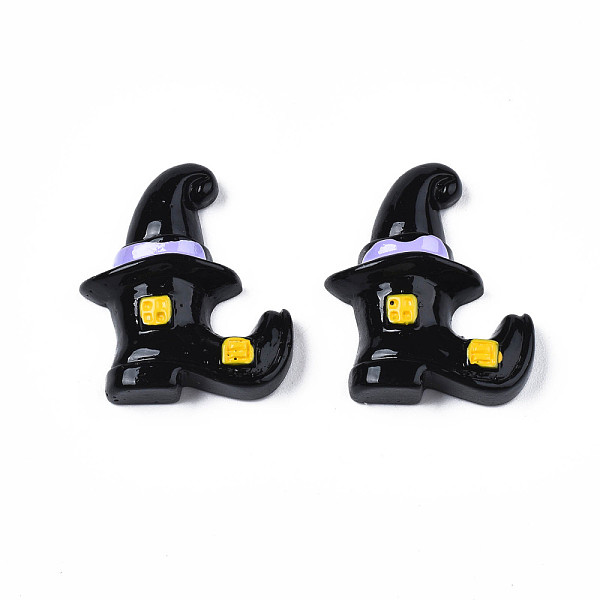 PandaHall Opaque Resin Cabochons, Halloween Style, Witch Boots & Hat, Black, 27x23x7.5mm Resin Hat Black
PandaHall Opaque Resin Cabochons, Halloween Style, Witch Boots & Hat, Black, 27x23x7.5mm Resin Hat Black