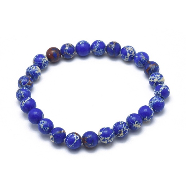 PandaHall Synthetic Regalite Bead Stretch Bracelets, Round, Dyed, Blue, 2 inch~2-3/8 inch(5~6cm), Bead: 5.8~6.8mm Imperial Jasper Blue
PandaHall Synthetic Regalite Bead Stretch Bracelets, Round, Dyed, Blue, 2 inch~2-3/8 inch(5~6cm), Bead: 5.8~6.8mm Imperial Jasper Blue