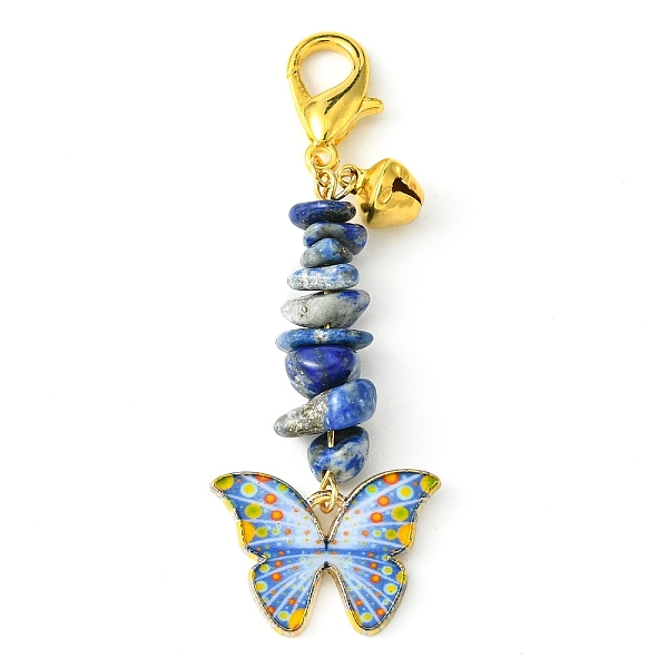 PandaHall Alloy Enamel Butterfly Pendant Decoration, Natural Lapis Lazuli Chips and Lobster Claw Clasps Charms, 64mm Lapis Lazuli Butterfly
PandaHall Alloy Enamel Butterfly Pendant Decoration, Natural Lapis Lazuli Chips and Lobster Claw Clasps Charms, 64mm Lapis Lazuli Butterfly
