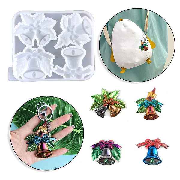 PandaHall Christmas Bell DIY Food Grade Silicone Pendant Molds, Resin Casting Molds, for UV Resin, Epoxy Resin Jewelry Making, White...
PandaHall Christmas Bell DIY Food Grade Silicone Pendant Molds, Resin Casting Molds, for UV Resin, Epoxy Resin Jewelry Making, White...